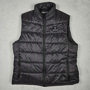 Ororo Men's XXL Black Heated Puffer Vest Full Zip Techwear Outdoor (No Battery)